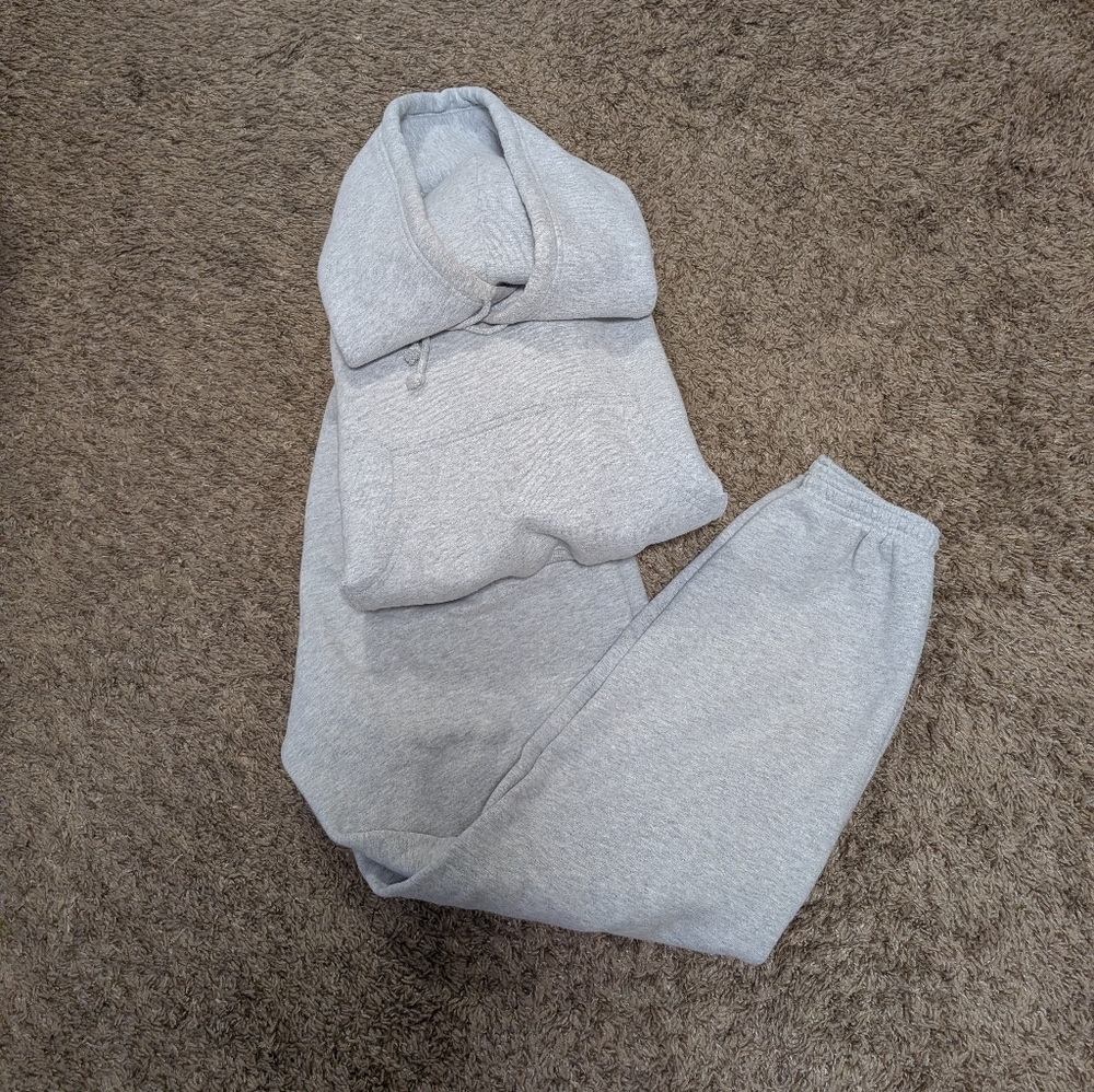 Aritzia Tna Cozy Fleece Mega Sweat Set Women’s XS Gray Hoodie Joggers - Picture 15 of 15